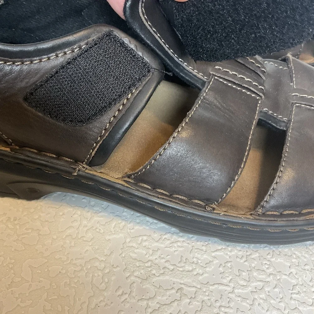 Josef Seibel Men's Fisherman Sandals Jeremy EU 47 US 13-13.5 Leather Brown